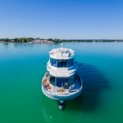 Szigliget motoros a Balatonon