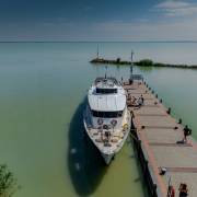 Szigliget hajóállomás Keszthely hajó