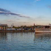 Balatonlelle hajóállomás Tünde hajó