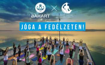 Jóga a fedélzeten grafikai hirdetés