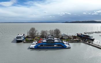 4 új hajó egymás mellett a Balatfüreden